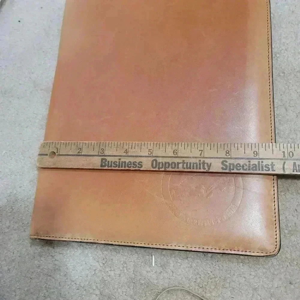 The Wall Street Journal 1996 Executive Forum Portfolio Tan Leather Vintage